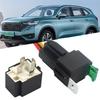 12V DC 4 Pin 5 Pin Car Automotive Fused Relay 30A Fused On/Off Car Motor Relay with Holder Socket On/Off Fused Relay