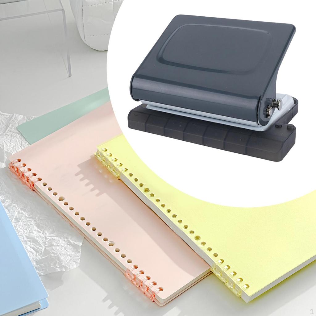10 Hole Punch Mini Paper Manual Heavy Duty, Handheld Portable Puncher for