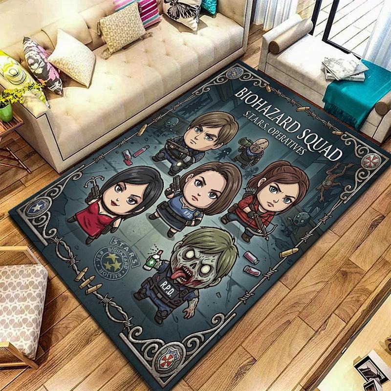 Resident Evil Carpet Rug For Living Room Bedroom Home Sofa Decoration Kids Play Nonslip Floor Mat