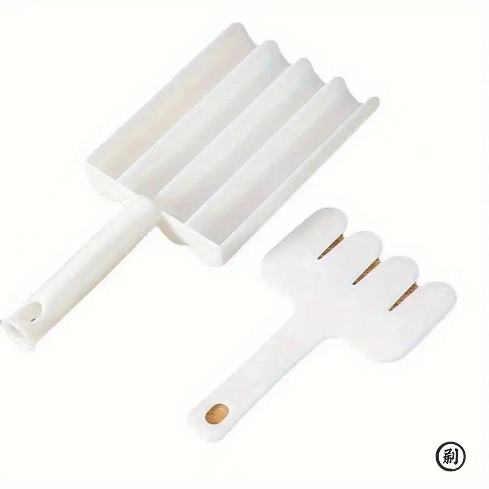 

1pcs Kitchen Quadruple Rice Meat Dumpling Machine Fish Meatball Household Mold Plastic Spoon Meat Filling Processing