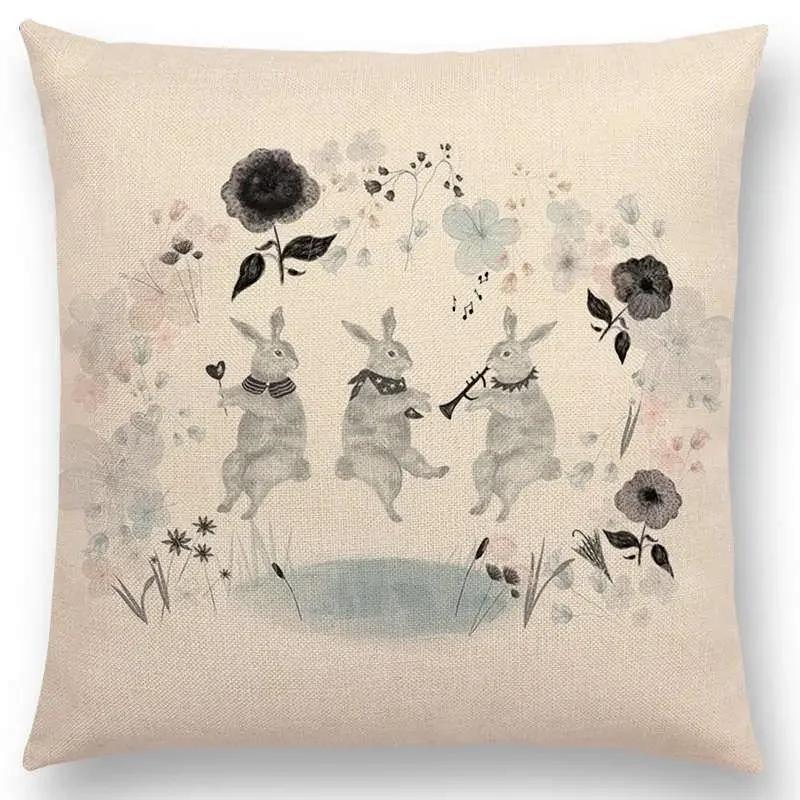 Neueste Kissenbezüge für kleine Mädchen mit Blumenmuster, verträumter Garten, Fantasienacht, Sofakissenbezug für Mädchen