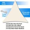 1pc Triangular UV Block Sun Shade Sail - 81- Light Blocking, Beige Polyester Fabric for Outdoor Patio, Poolside, Backyard
