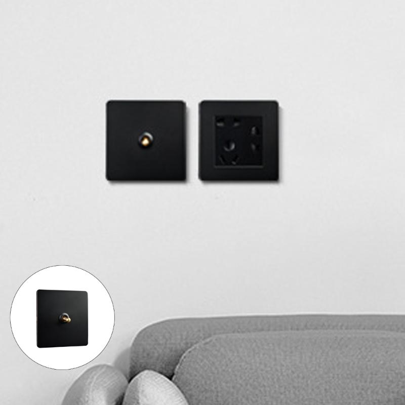 Industrial Style Toggle Switches Panel 86 Type Fireproof Construction Wall Switches for Hotel Factory Setting Use