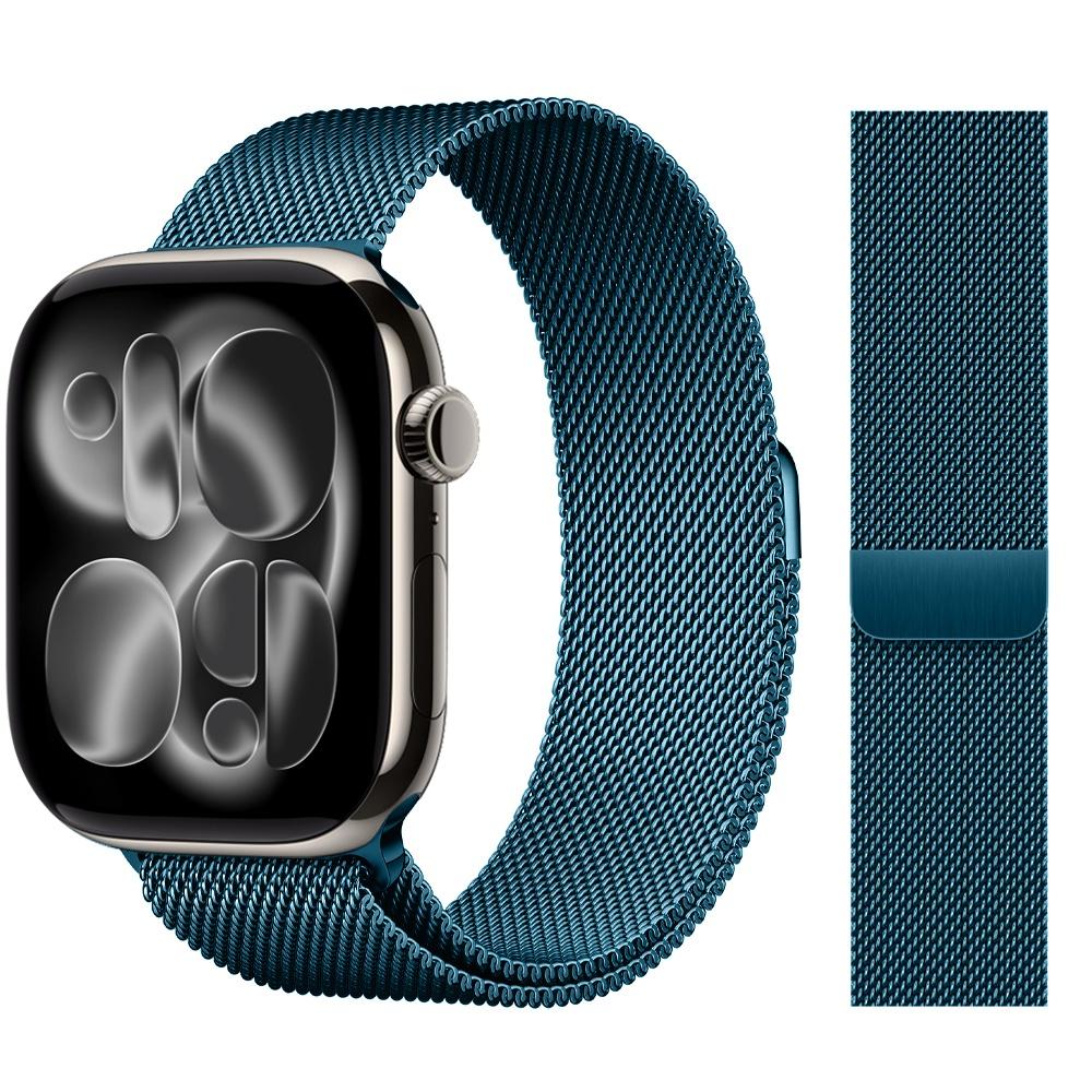 Milanese Loop Strap For Apple Watch Bands 44mm 46mm 40mm 45mm 41mm 42mm Correas Bracelet iWatch Series 10 11 Se 7 8 9 Ultra 2 3