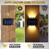 AlliLit LED Solar Lamp Outdoor Waterproof Wall Lights For Garden Yard Decor Landscape Up and Down Luminous Lighting 1~4pcs