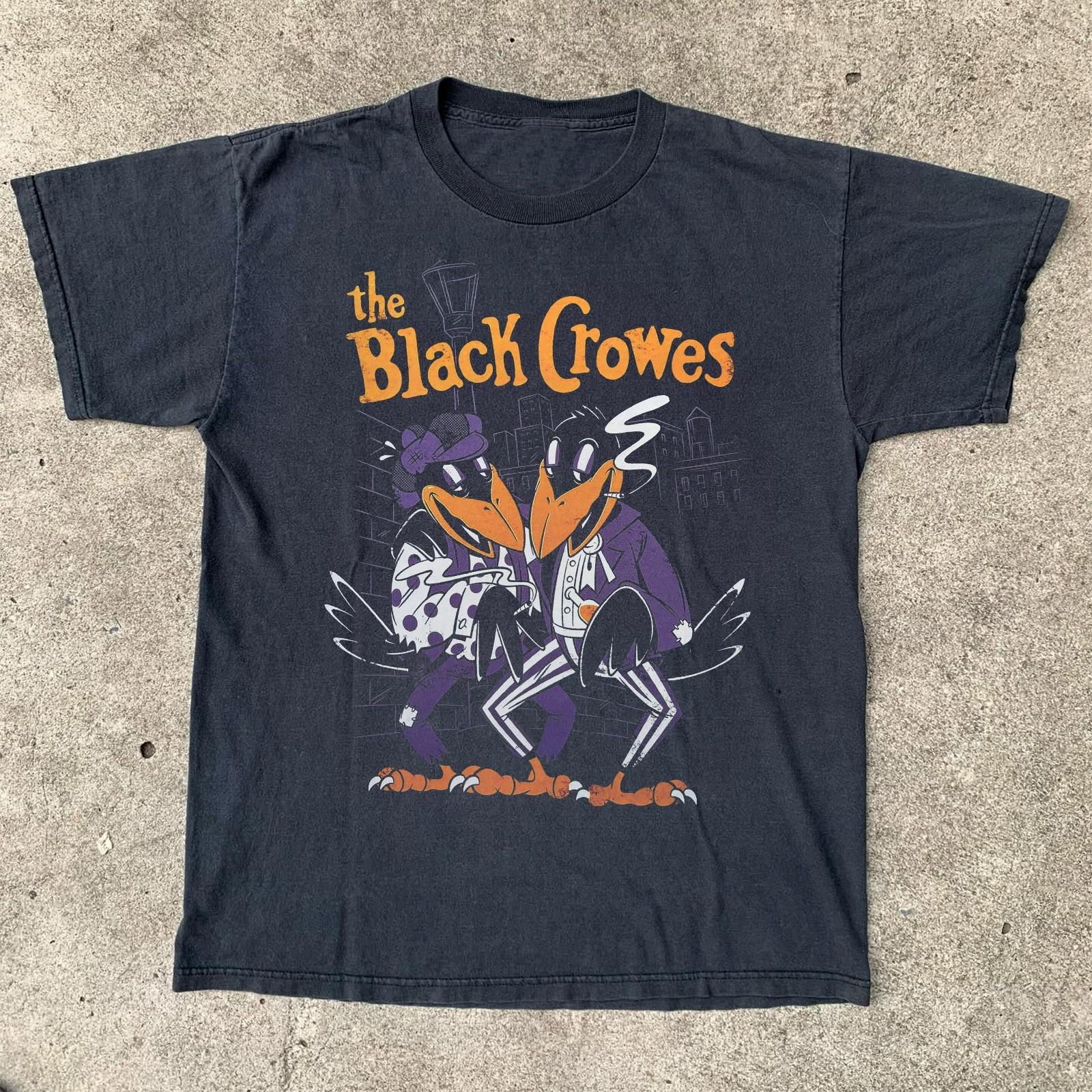 Vintage The Black Crowes Concert Black Unisex T-shirt Size S-5XL S