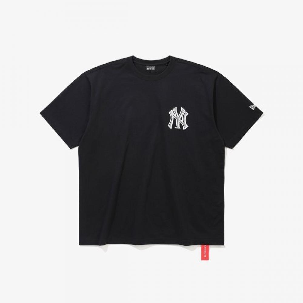 New Era New York Yankees Risograph T shirT Black 15147518