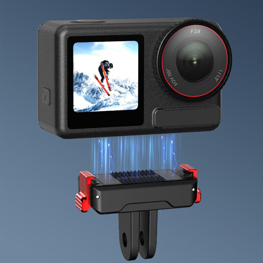 Action Camera Magnetic Adapter Mount for Action 5 Pro 4 3 Quick Release Dual Claw Mount Base Expansi
