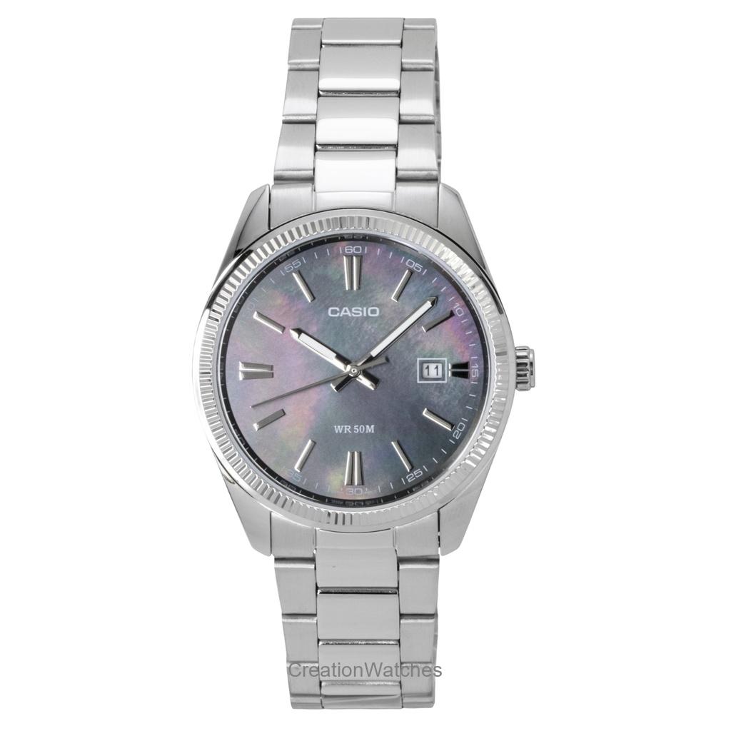 

Casio Standard Analog Stainless Steel Mother Of Pearl Quartz MTP-1302DS-1AV Men s Watch