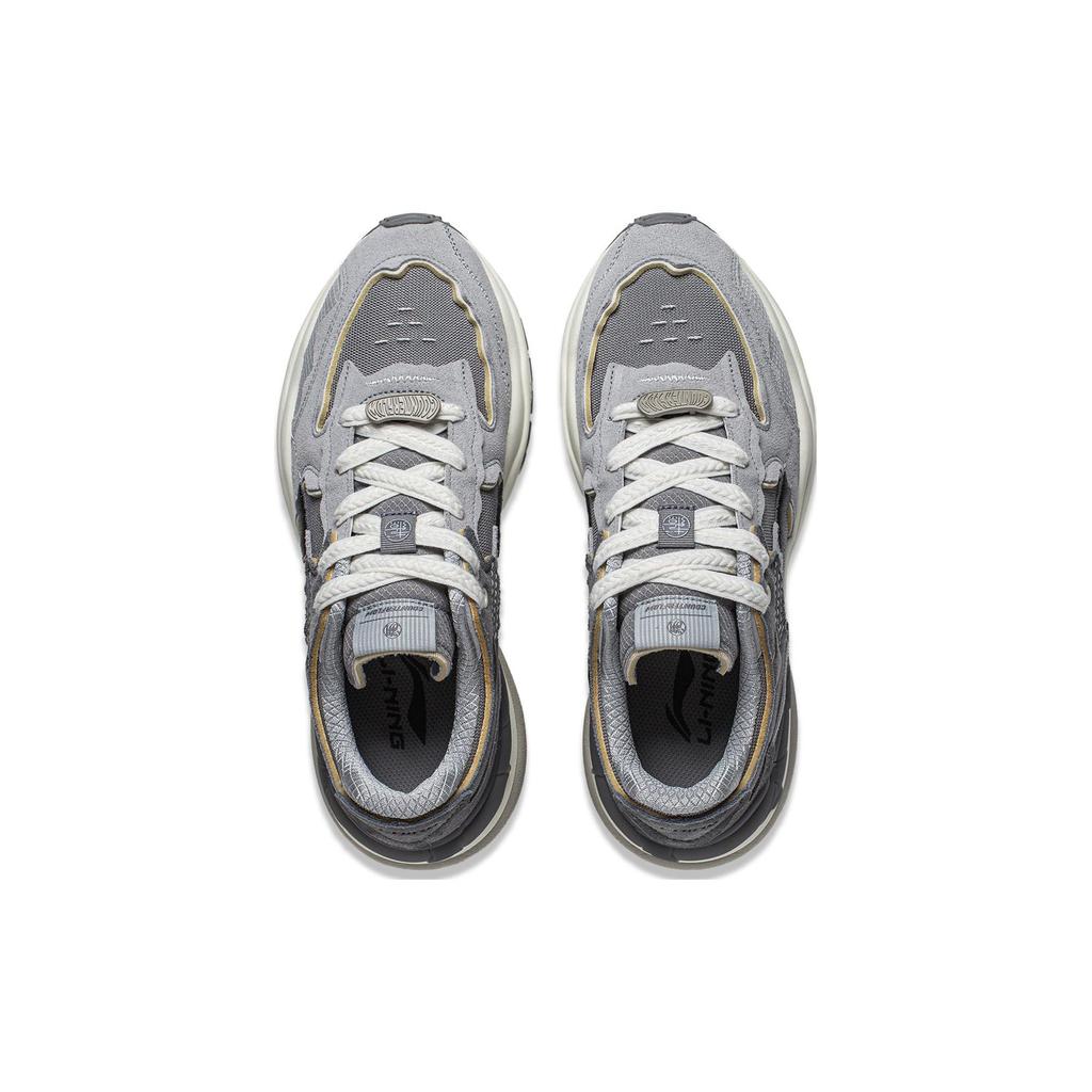 Li Ning Origin 2 Origin 2 Slip Resistant Abrasion Resistant Low Top Casual Shoes Men's Brick Gray AGCT323-1