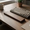 Keyboard Wrist Rest Rounded Edges Walnut Wrist Rest Desk Accessory Rectangular Workstation Gear Ergonomic