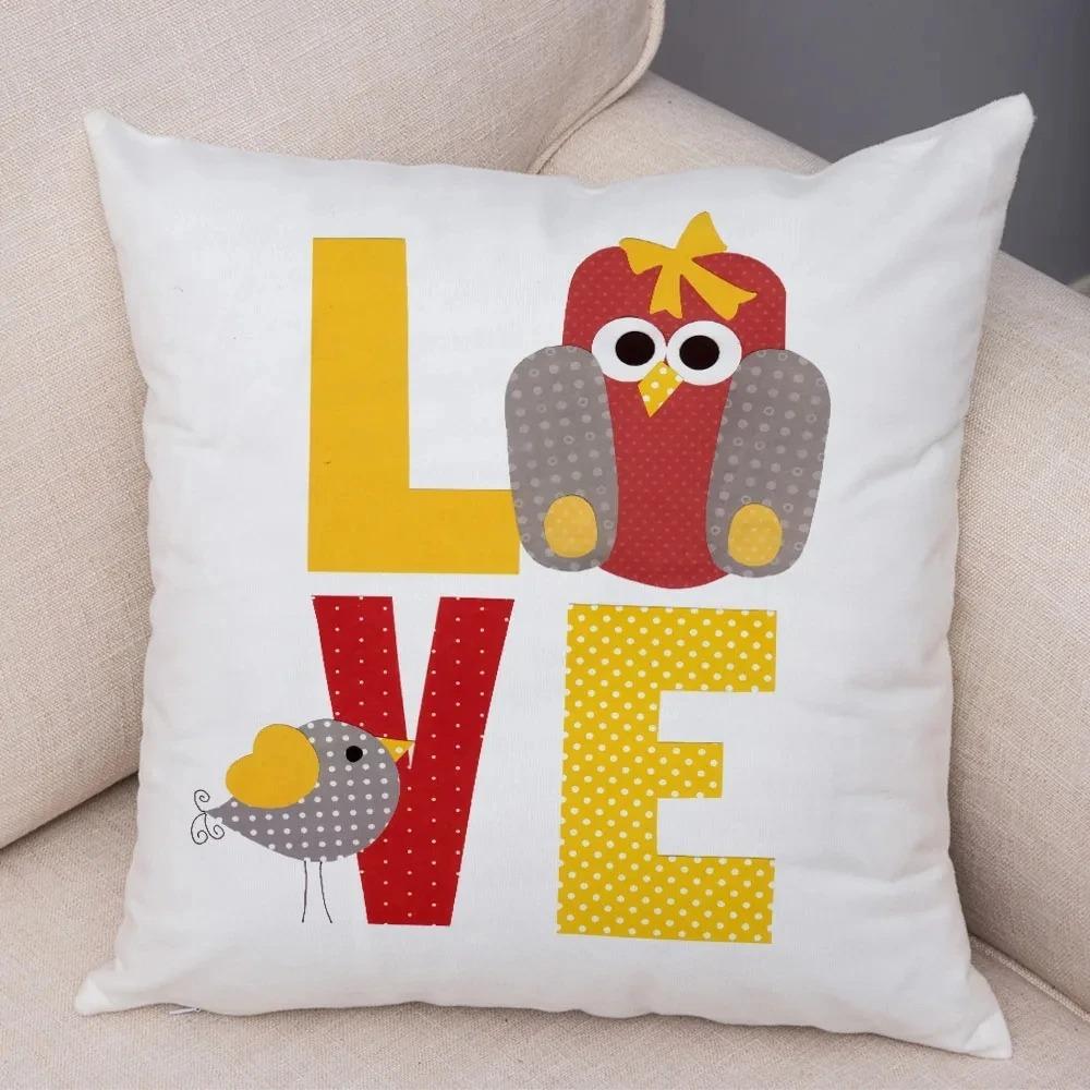 

Креативная любовь Декоративная наволочка для автомобиля Украшения для офиса Гостиная Диван Домашняя наволочка 40x40cm
