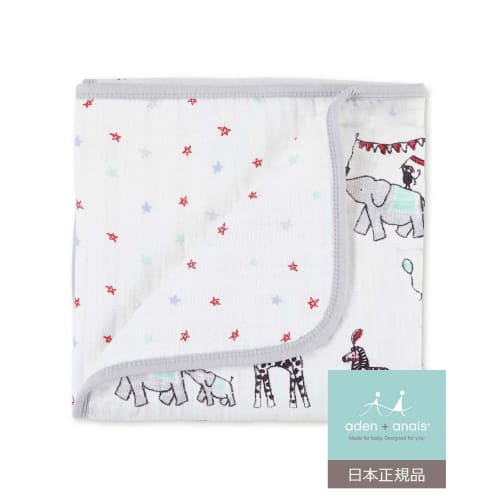 aiden and anay baby blanket gauze blanket [japanese genuine product] muslin cotton mini dream blanket vintage circus baby baby gift baby gift 6089 vin