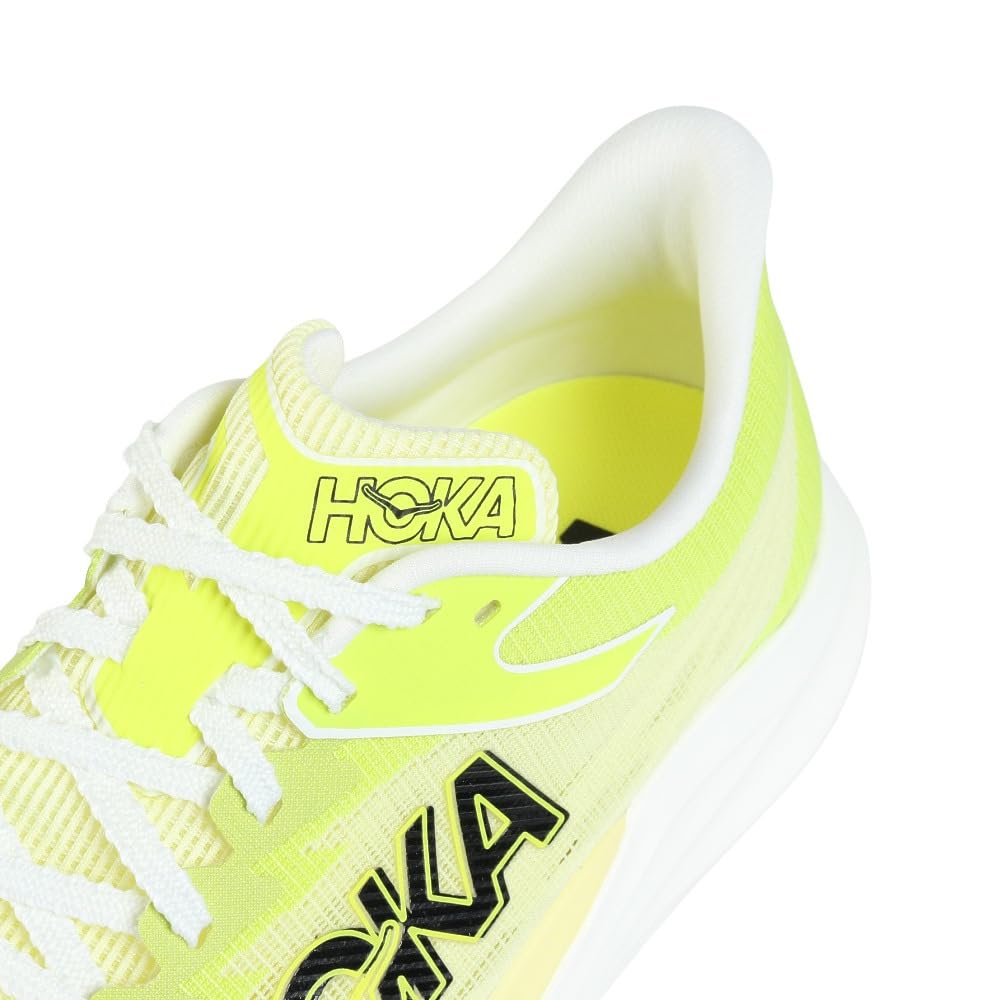 HOKA Rocket X 3 Running Training Club Sneakers Shoes, Shoes, Activities, Yellow, 1168724-SNLG (Yellow/27.0/Men's, Women's)