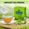 Samaara Instant Tea Premix Sachets | Cardamom Elaichi Flavoured Assam Black Tea Powder | 10 Sachets Box 150gm