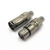 Gold-Plated Gunmetal 3-Pin XLR Male & Female Audio Plug