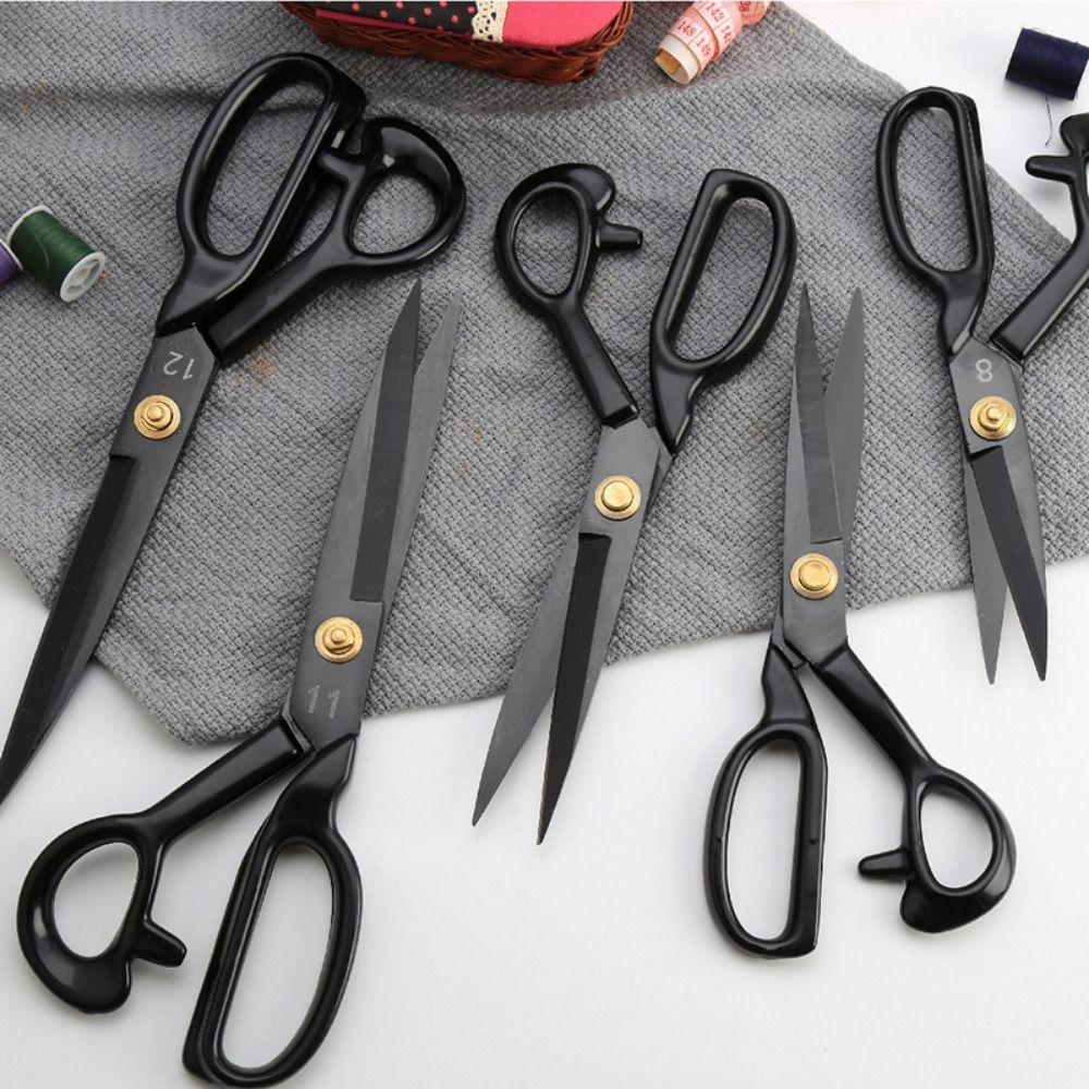 8-12inch Fabric Scissors Ergonomic Leather Cutting Scissors Sewing Shears Tailoring Work