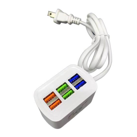 USB Charger Plug-Play 6-Port USB Mobile Phone General Purpose Multi-Port Charger Plug Phone Accessories