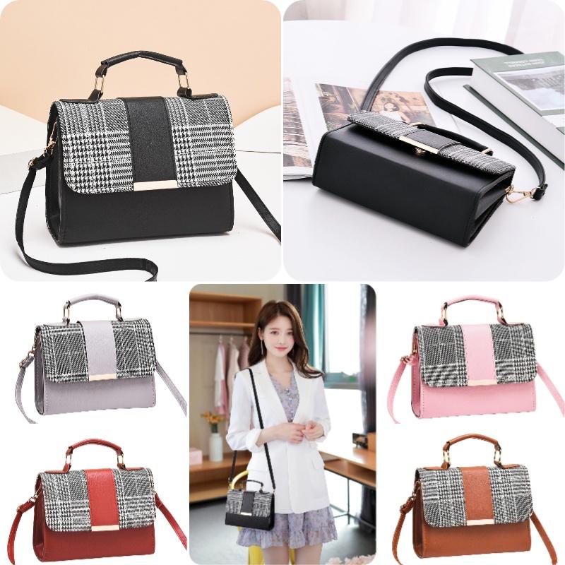 Trendy Women's Bags Hot Selling Cross-border Style Plaid Shoulder Bag