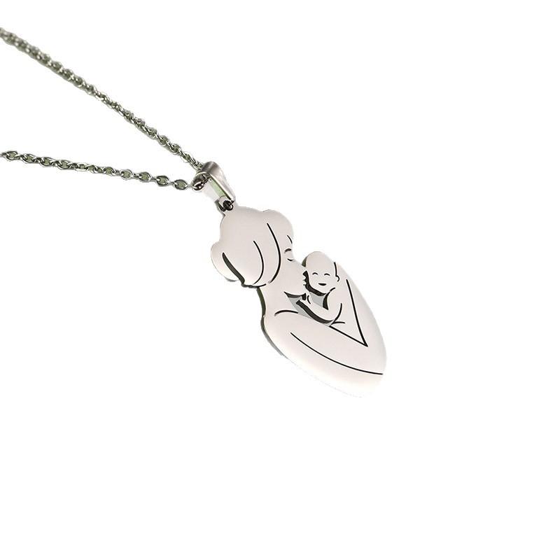 Simple and Stylish Mother's Baby Pendant Necklace Thanksgiving Gift