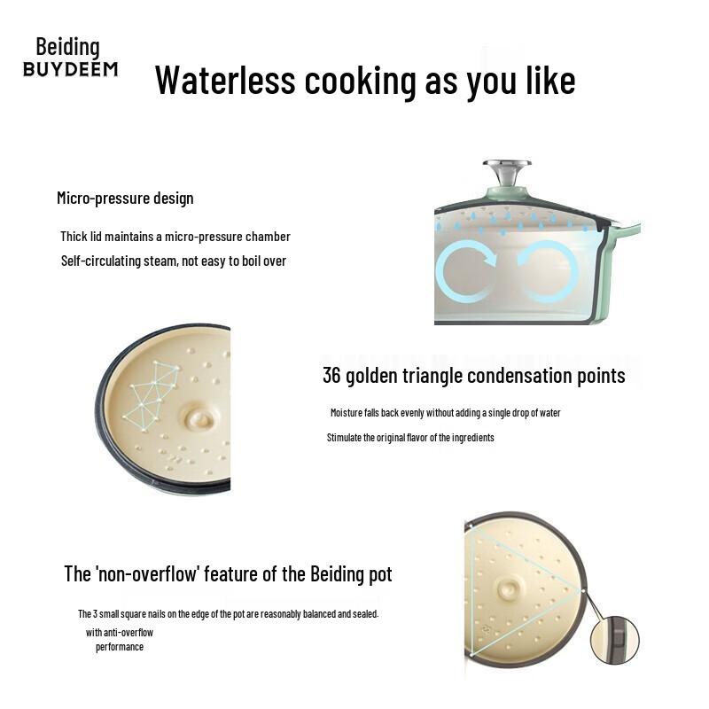 Buydeem CP521 Enamel Cast Iron Pot