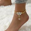 Accessories Bohemian Dragonfly Rhinestone Premium Sense Ankle Chain Female Sexy Full Diamond Beach Ankle Chain