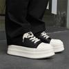British Style2026Brand Men Outdoor Thick Bottom Casual Leather Sneaker Luxury Genuine Leather Handmade Designer Vulcanized Shoes