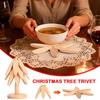 Tree Trivet Foldable Tree Shaped Anti-Slip Teapot Holder Tabletop Hot Pot Holder Trivet Christmas For Home Restaurant Pans Bowl