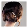 FOMIYES 4pcs Gold Metal Hair Clips with Rhinestone Decor, 2.17 Inch for Wedding Party Hair Accessories for Girls
