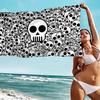 Crâne Horreur Sorcellerie Gothique Grandes Serviettes de Plage en Microfibre Serviette Sable Serviettes de Plage Serviette de Piscine pour Voyage Piscine Natation Yoga
