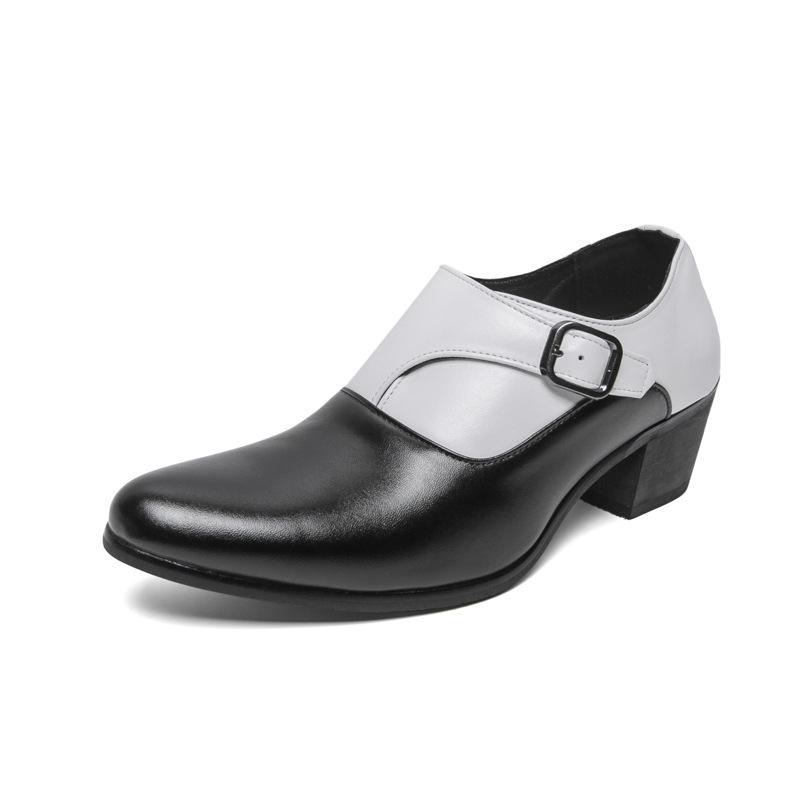 Men s Large Size Leather Slip-On Business Shoes 41