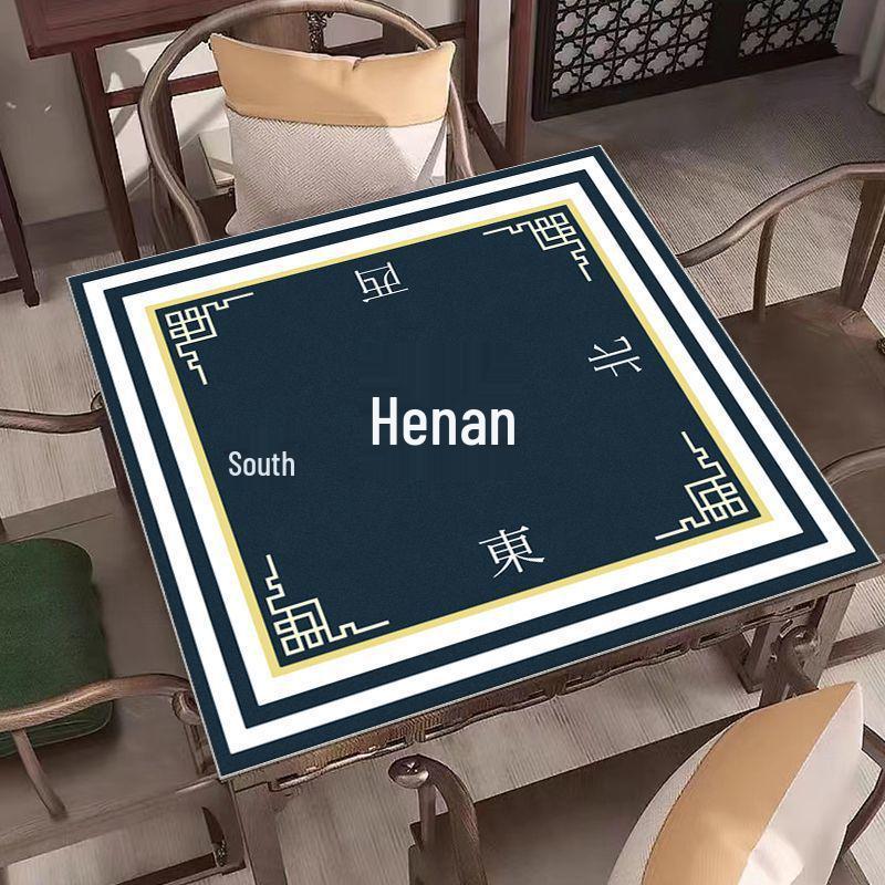 Sound-Dampening Anti-Slip Mahjong Table Mat - Wear-Resistant, Water-Absorbent, Home Game Room Accessory