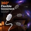 2-in-1 Galaxy Projector Night Light USB LED Starry Sky Lamp 360° Rotation Adjustable Brightness for Bedroom Ceiling Room Car Decor