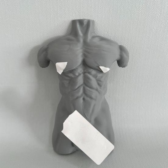 Muscular Man Wall Hook Heavy Duty 3D Printed Naked Body Art Decorative Hook Home Bathroom Shower Towel Sponge Clothes Hanger