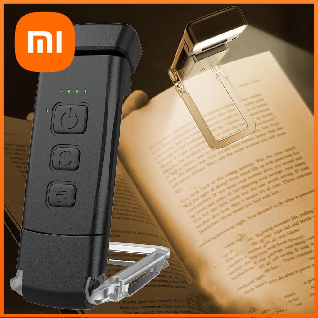 Xiaomi Book Light Rechargeable Reading Light USB Portable Flexible Easy Clip Night Reading Lamp Dimmable Decorative Lighting 500mAh