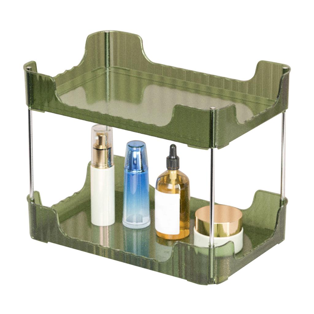 Desk Storage Rack Multipurpose Simple Light Luxury Double Layer Desktop Display Shelf for Home Bathroom