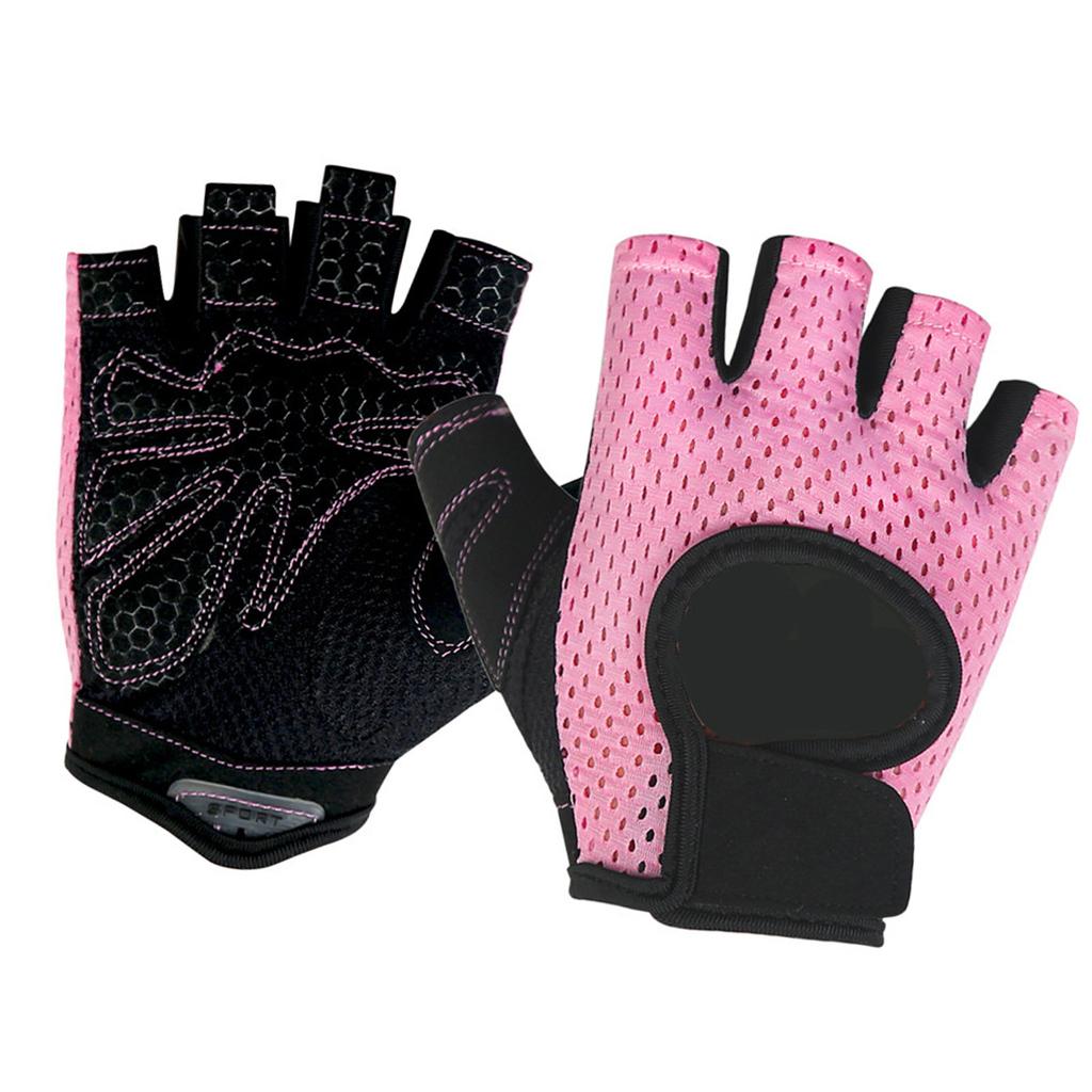 Half Finger Gym Gloves Women Men Weightlifting Fitness Gloves Fingerless Nonslip Bodybuilding Training Dumbbells Gloves