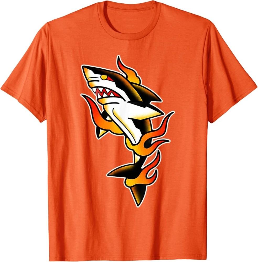 Urban Empyre - Shark Flames T-Shirt 2XL