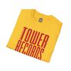 Tower Records Tee: Retro Vertical Logo, Music Lover Gift
