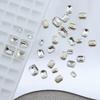 Nail Art Jewelry Mixed Transparent Pointed Bottom Diamond Burst Flash Big Crooked Heart Butterfly White Diamond Nail Art Jewelry