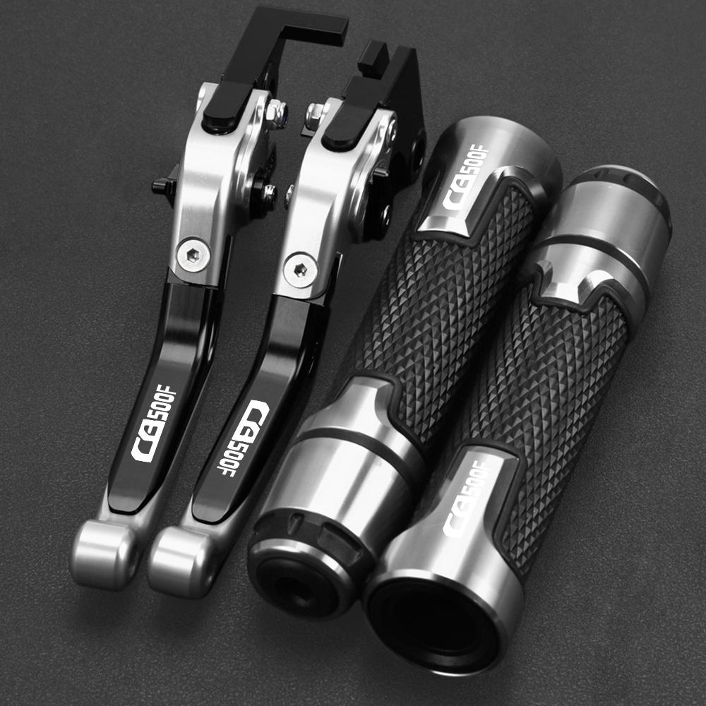 Motorcycle Aluminum Adjustable Brake Clutch Levers Handlebar Grips FOR HONDA CB500F CB 500F 500 F 2013 2014 2015 2016 2017