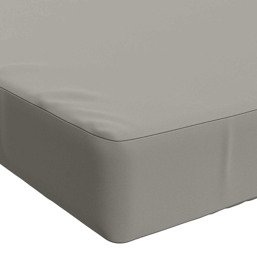 Seat Cushion SOEST 100percent  Polyester Gray 120 X 40 X 10 Cm