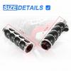 Motorcycle Handle Grips Universal 1'' Chrome Hand Grips with Anti-Slip Rubber Design and Throttle Assist Fit for Harley Yamaha Suzuki Honda Kawasaki