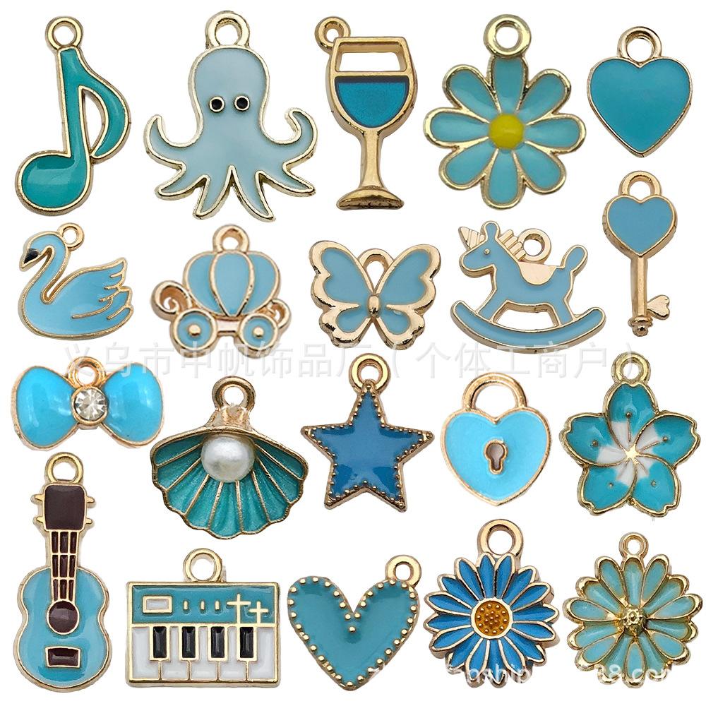 20 Assorted Pendant Set for Jewelry Making, Mixed Loose Pendants for DIY Necklace Bracelet and Earring Crafts