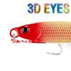 5Pcs 3D Eye Luminous Fishing Lures Hooks Crank Hook Artificial Fishing Bait Set  Beach Boat Fishing