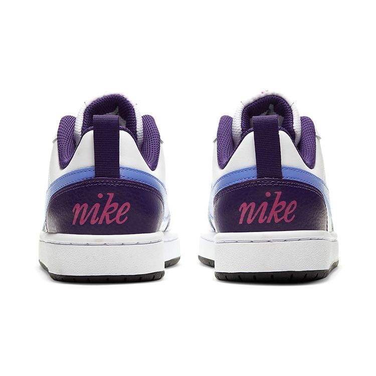 Nike Court Borough Low 2 GS White Royal Pulse Kids Sneakers Eggplant BQ5448-106