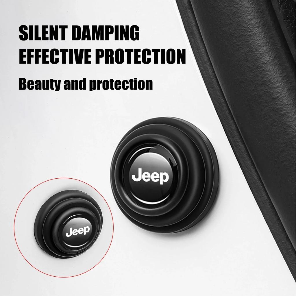 4/8PCS Silicone Car Door Anti-Collision Pads Shock Absorber Stickers Fit for Jeep Wrangler Grand JK Cherokee Cherokee Auto Parts AKV1