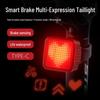Smart Bicycle Taillight with Emoji Feature: Induction Brake and Safety Warning for Night Riding