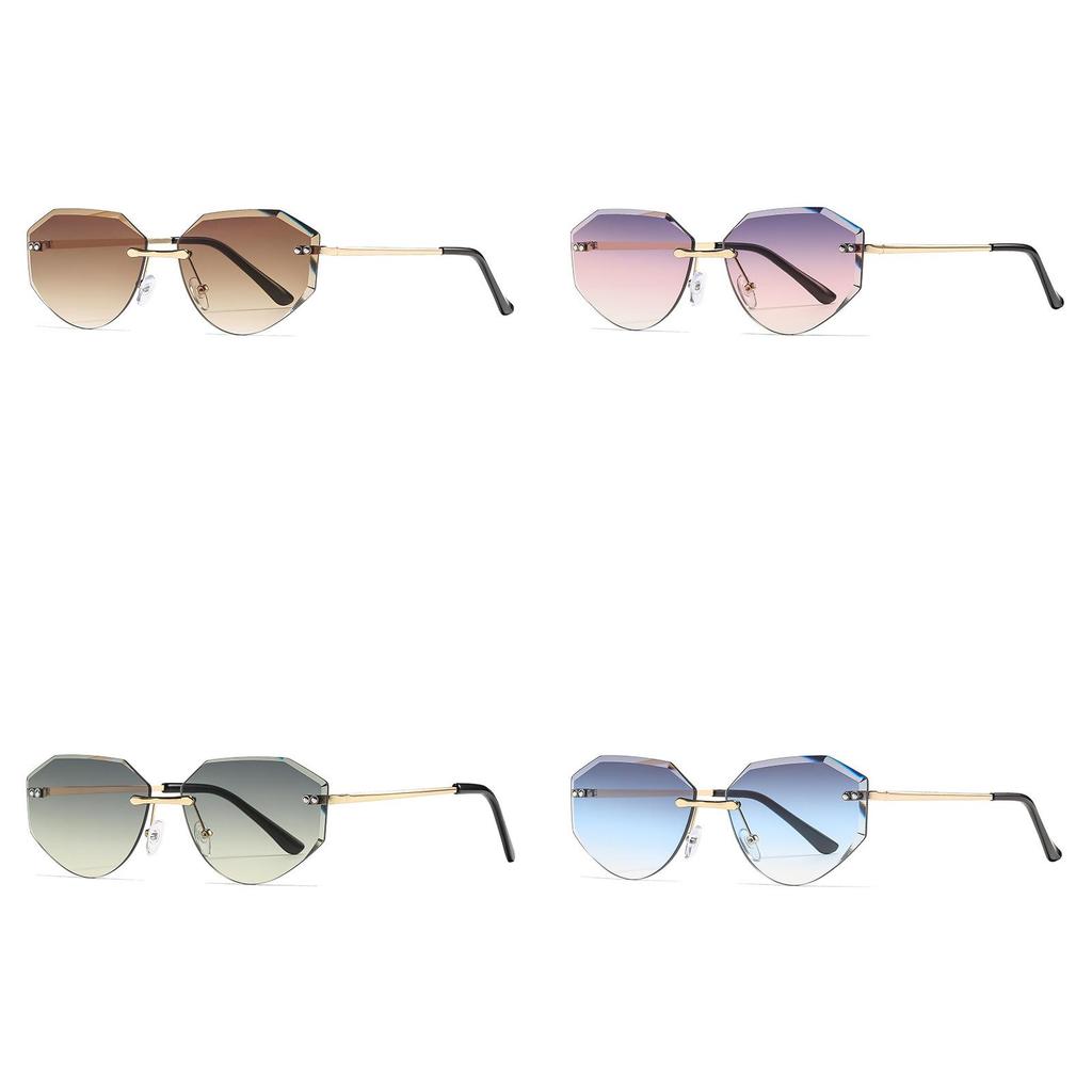 Uv400 Womens Polygon Sunglasses With Gray Lenses For Outdoor Sports And Fashion