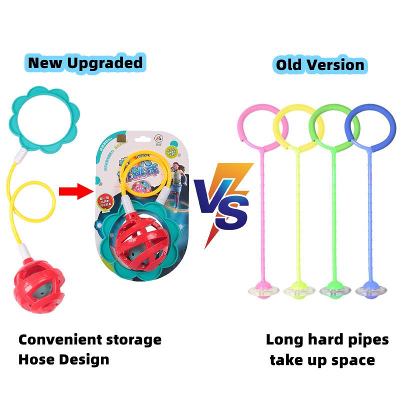 Upgraded Flash Jumping Rope Ball Kids Outdoor Fun Sports Toy Exercise Coordination And Balance Hop Jump Toy Ball
